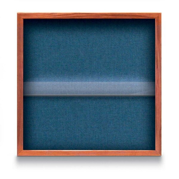 Outdoor Enclosed Combo Board, 48"x36", Bronze Frame/Black Porc & Forbo